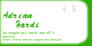 adrian hardi business card